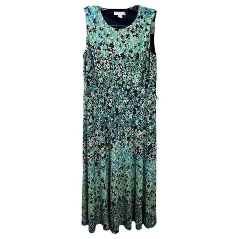 NEW Charter Club Sleeveless Scoopneck Floral Print Dress‎ Small Petite